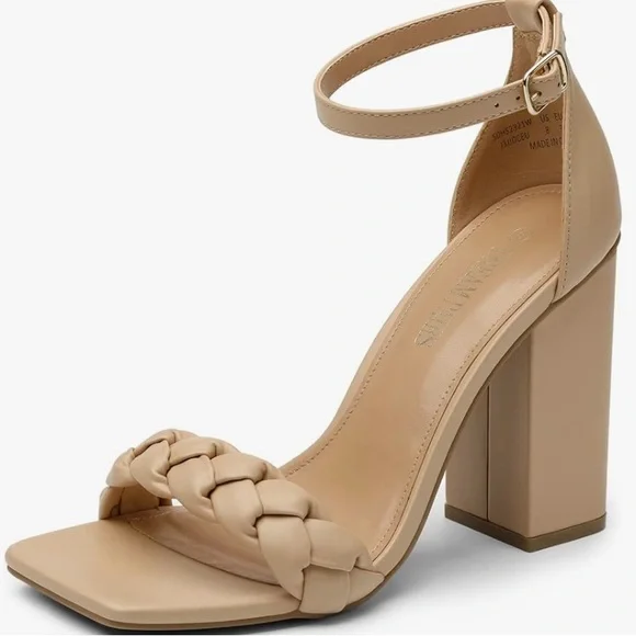 Shoes | Nwt Womens Heels Braided Open Toe Ankle Strap High  display picture 1
